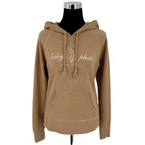 Vintage Y2K Baby Phat Kimora Lee Simmons Tan Hoodie Sweatshirt Embroidered Logo
